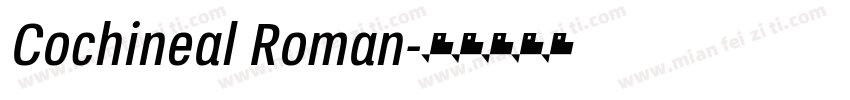 Cochineal Roman字体转换